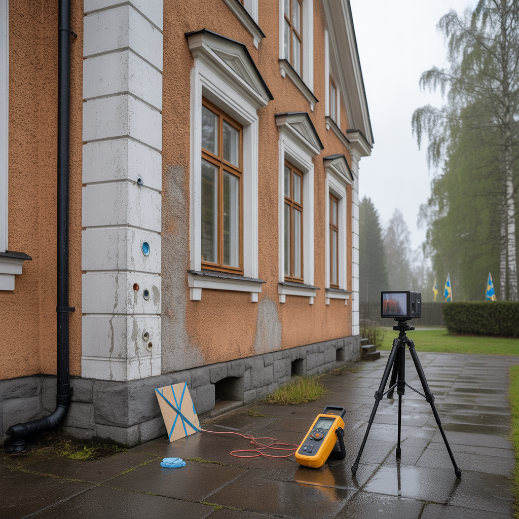 fukt i fasad felsokning matning och atgardsval