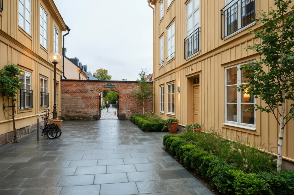 g rdsrenovering med markarbeten ny marksten och v xtb ddar i s dermalm stockholm
